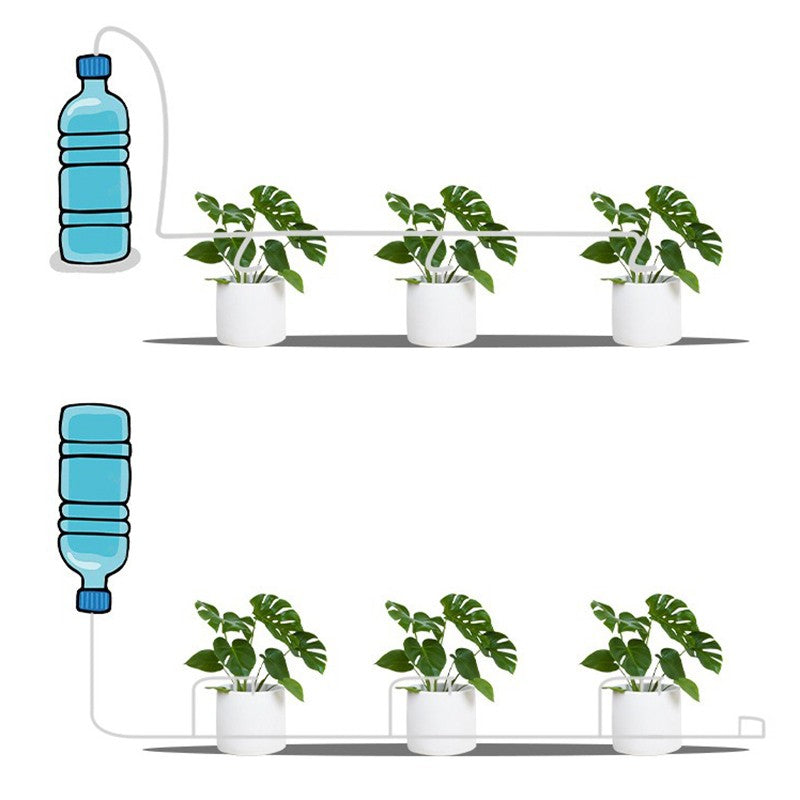 Kit de irrigação por gotejamento de jardim com válvula reguladora
