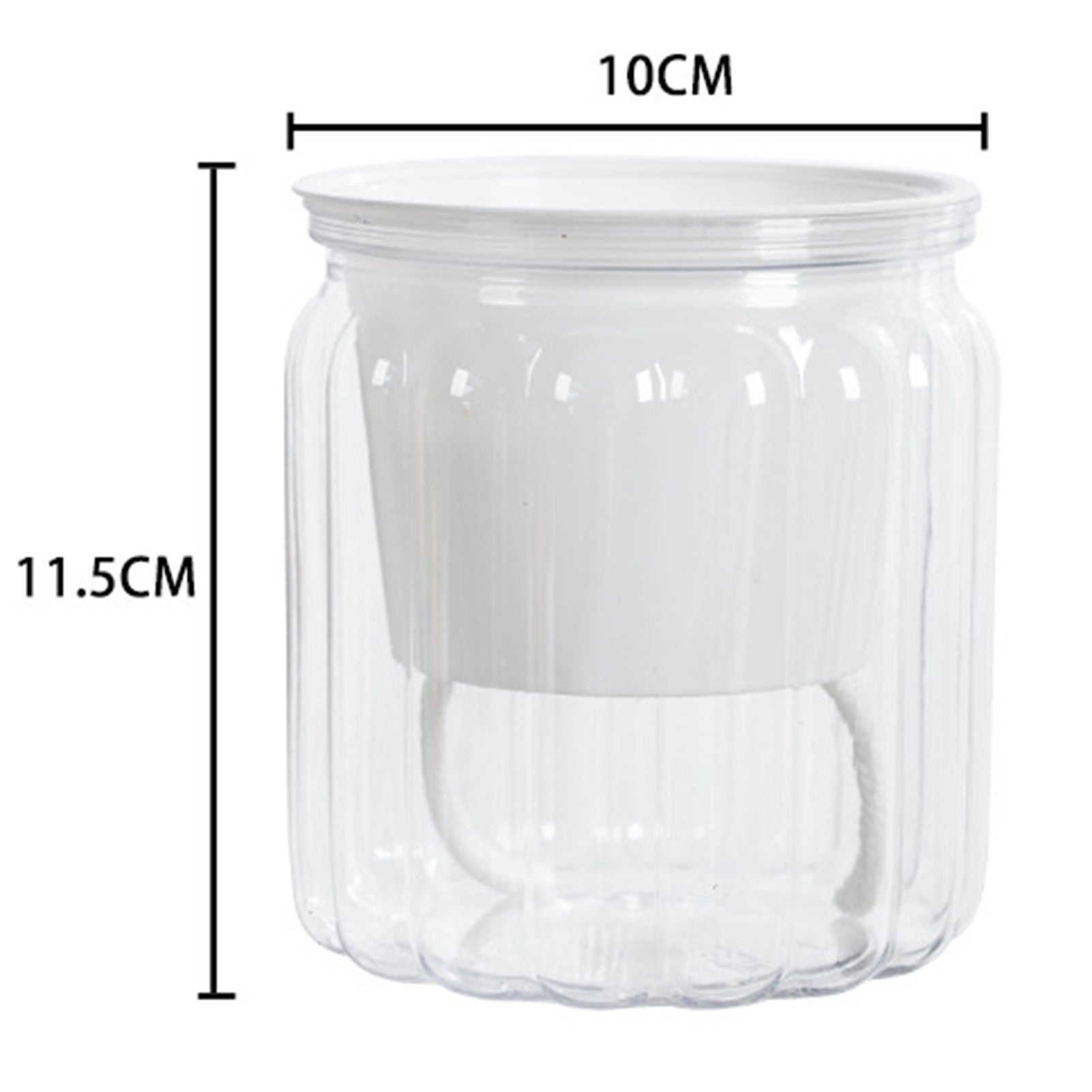 Vaso de flores com rega automática, vaso de plantas de plástico transparente par