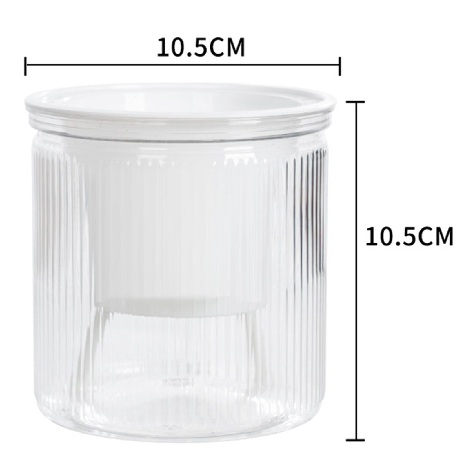 Vaso de flores com rega automática, vaso de plantas de plástico transparente par