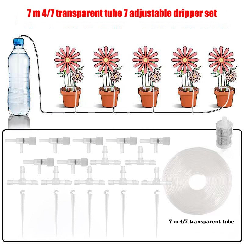 Kit de irrigação por gotejamento de jardim com válvula reguladora