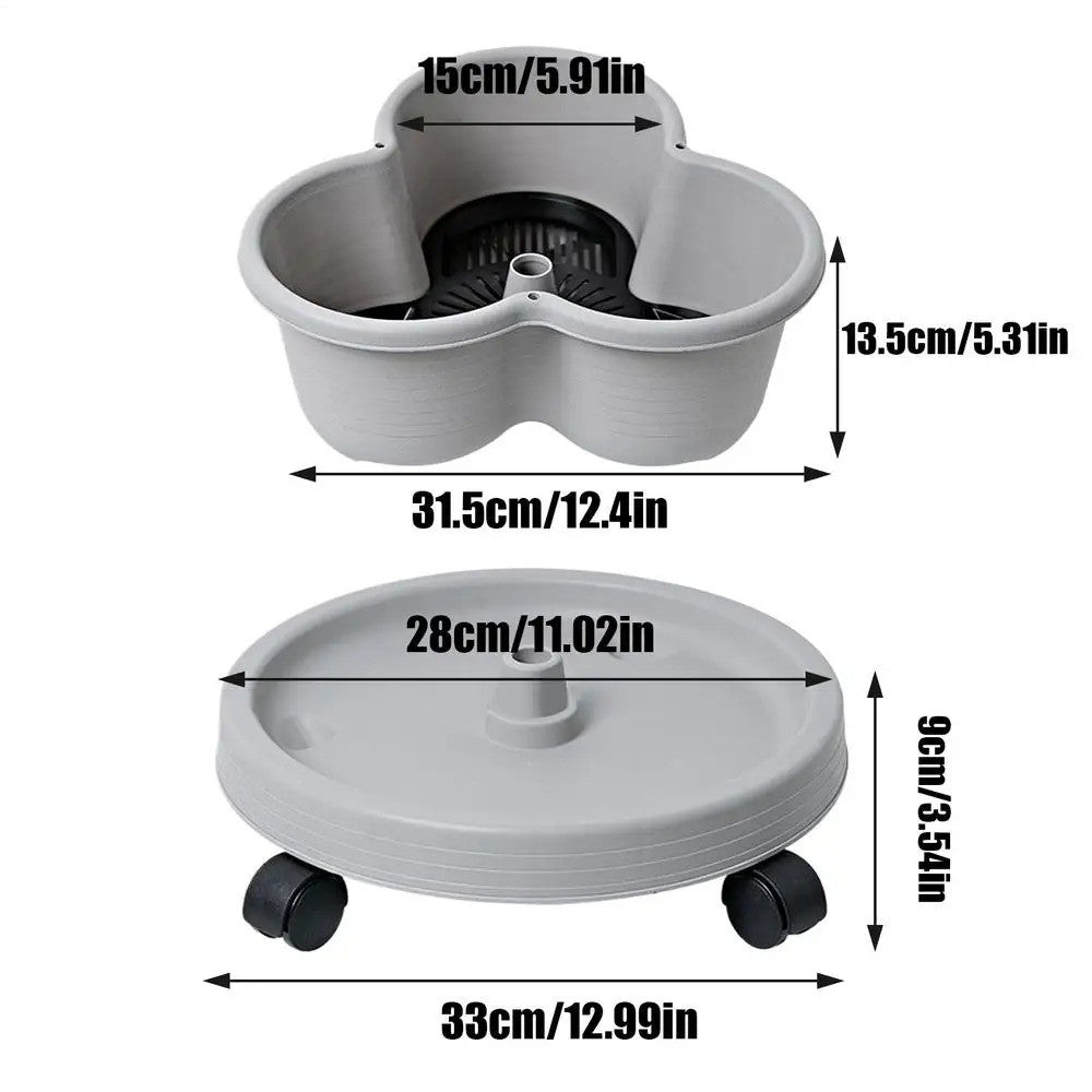 Torre vertical empilhável vaso de flores multi-camada