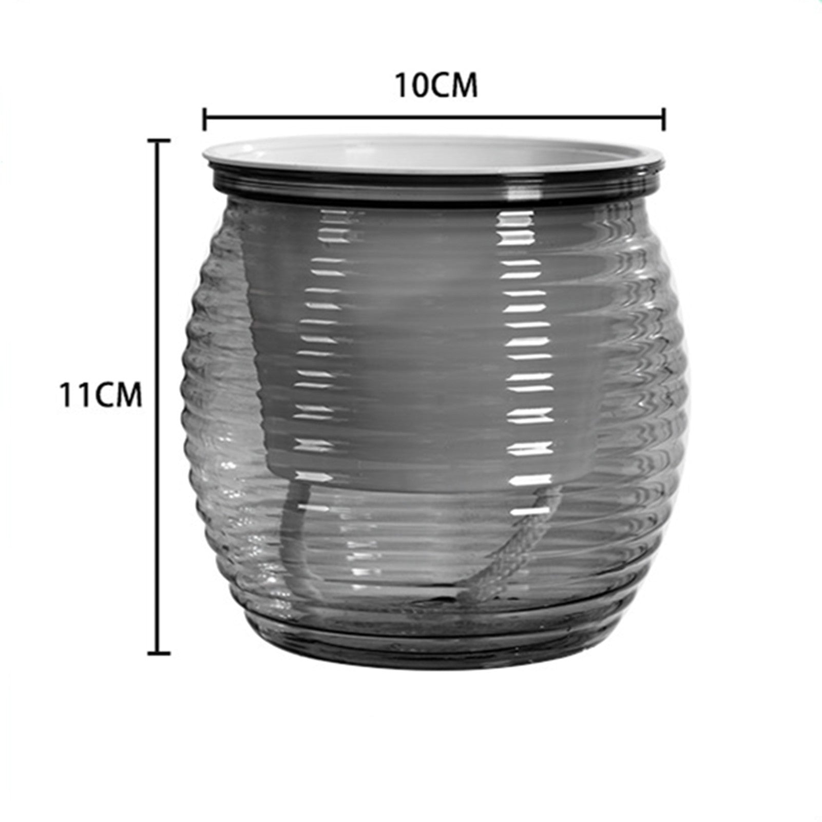 Vaso de flores com rega automática, vaso de plantas de plástico transparente par