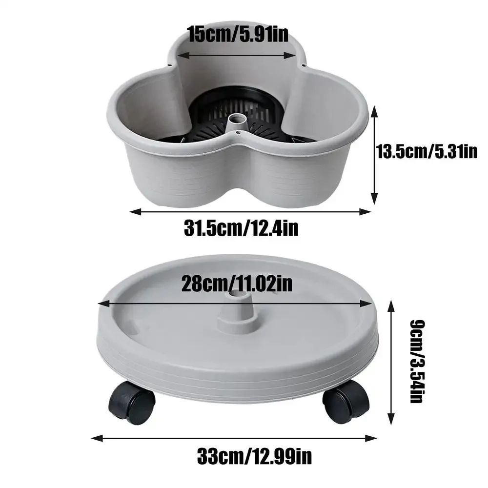 Torre vertical empilhável vaso de flores multi-camada