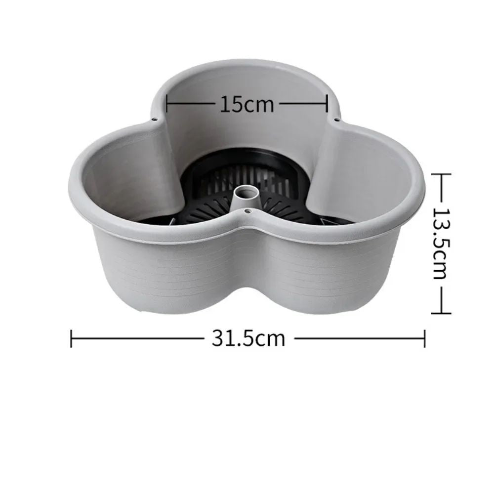 Torre vertical empilhável vaso de flores multi-camada