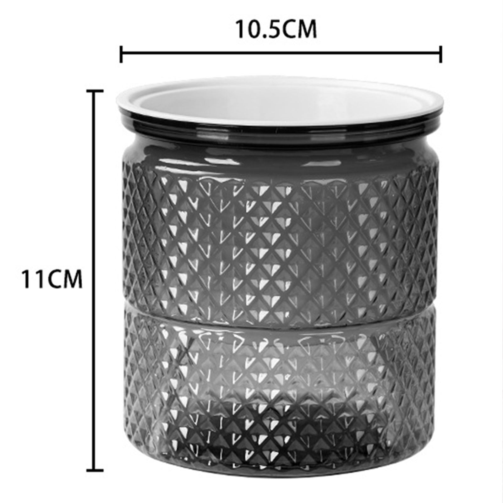 Vaso de flores com rega automática, vaso de plantas de plástico transparente par